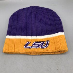 LSU Tigers Captivating Headgear Beanie Knit Hat Cap OSFM Retro Purple Gold EUC